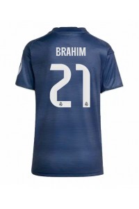 Real Madrid Brahim Diaz #21 Fotballdrakt Borte Klær Dame 2025-26 Korte ermer